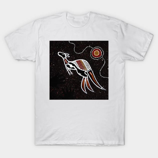 Aboriginal Art - Kangaroo T-Shirt by hogartharts